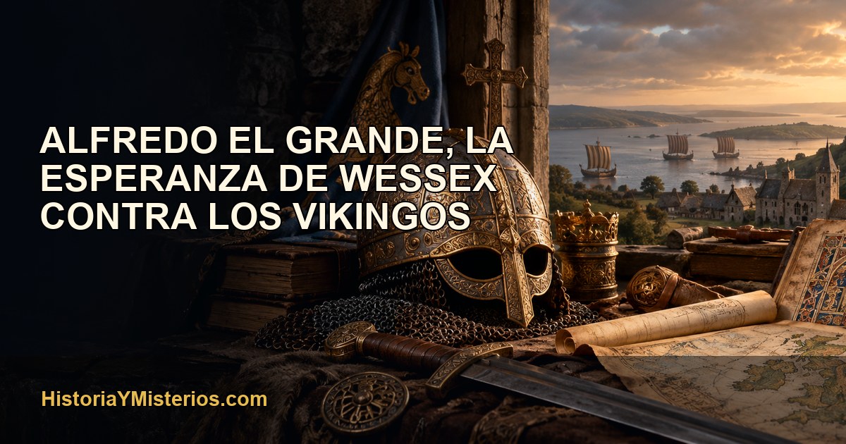 Alfredo el Grande, la esperanza de Wessex contra los vikingos — imagen editorial de HistoriaYMisterios.com