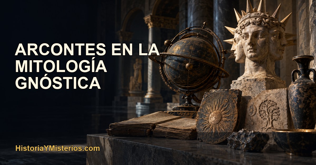 Arcontes en la mitología gnóstica — imagen editorial de HistoriaYMisterios.com