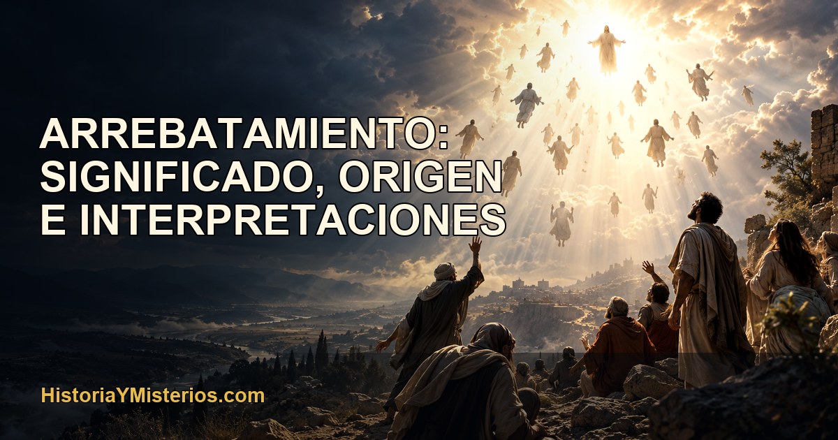 Arrebatamiento: significado, origen e interpretaciones — imagen editorial de HistoriaYMisterios.com