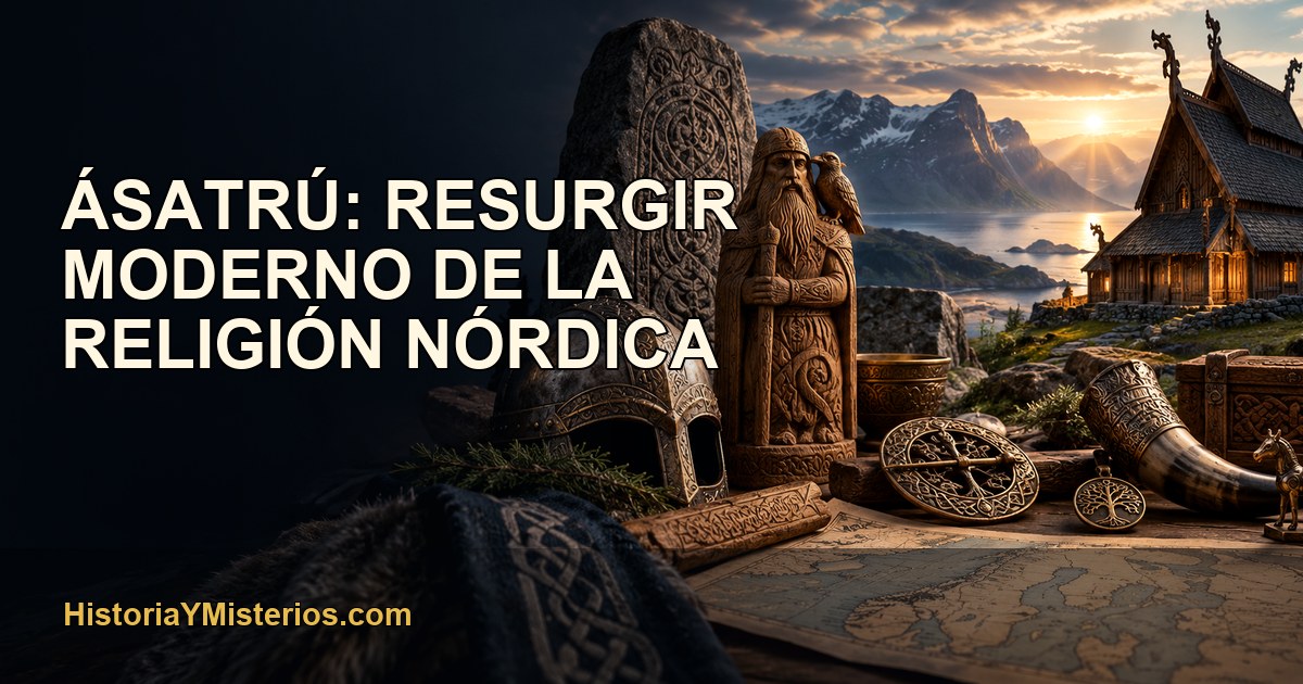 Ásatrú: resurgir moderno de la religión nórdica — imagen editorial de HistoriaYMisterios.com