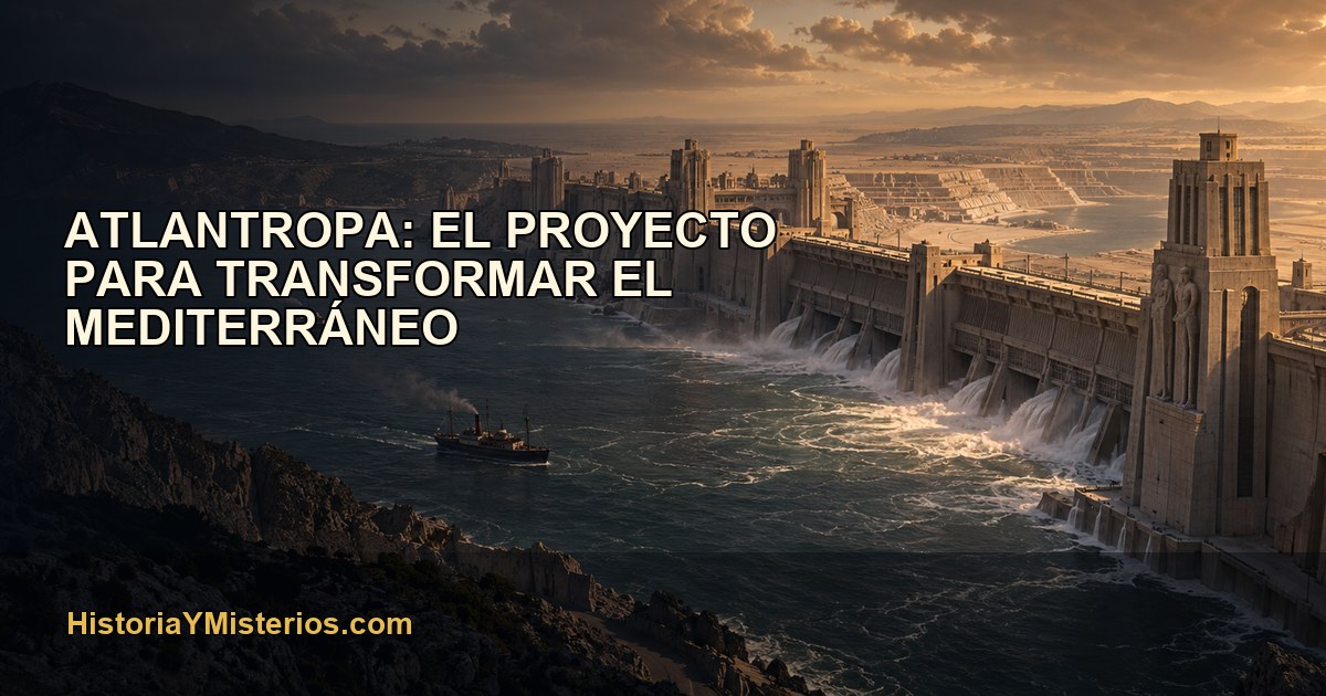 Proyecto Atlantropa con una gigantesca presa en el Estrecho de Gibraltar