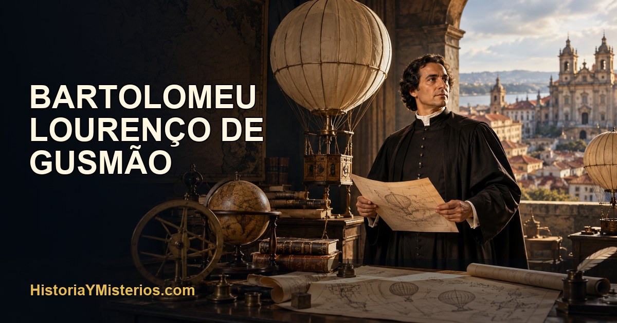 Bartolomeu Lourenço de Gusmão — imagen editorial de HistoriaYMisterios.com