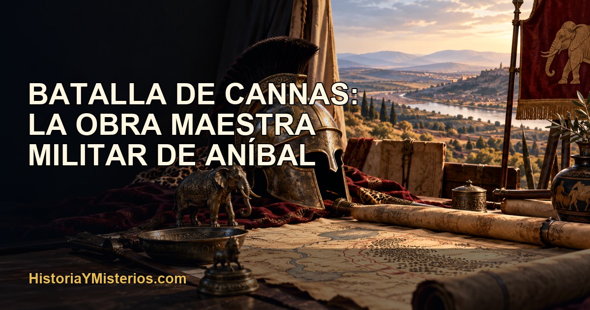 Batalla de Cannas: la obra maestra militar de Aníbal — imagen editorial de HistoriaYMisterios.com