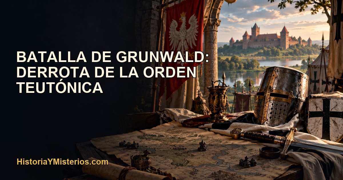 Batalla de Grunwald: derrota de la Orden Teutónica — imagen editorial de HistoriaYMisterios.com
