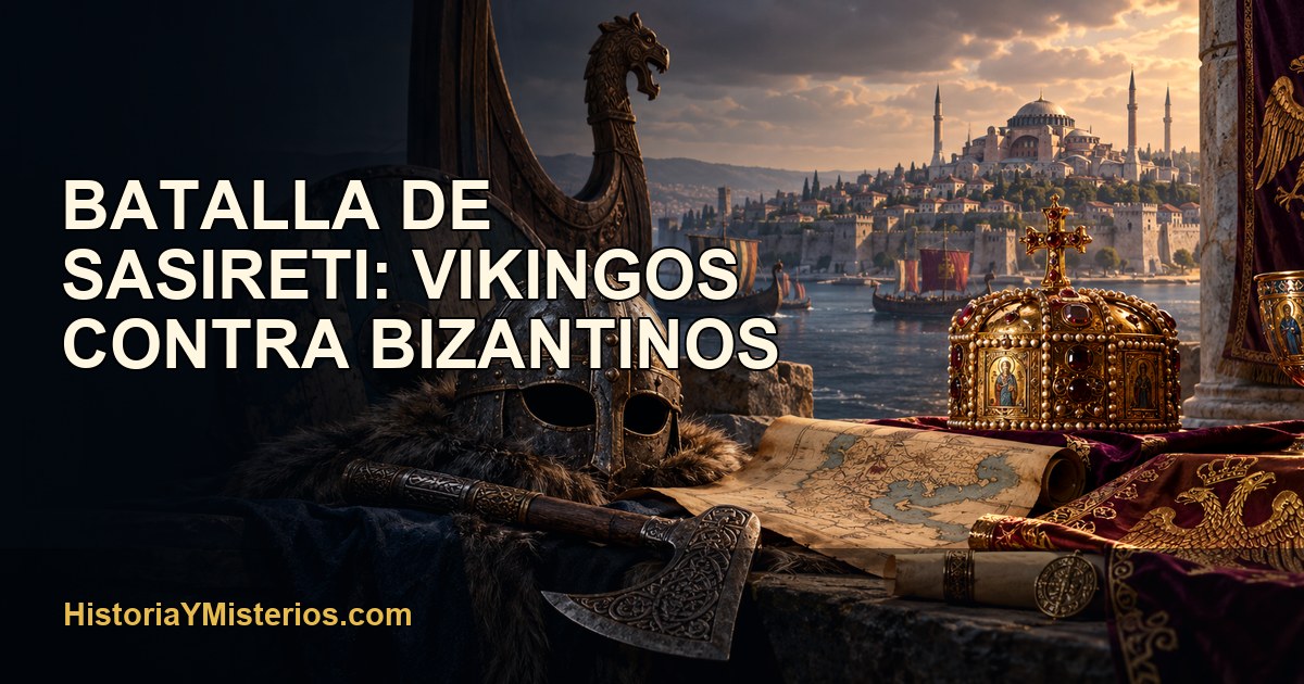Batalla de Sasireti: vikingos contra bizantinos — imagen editorial de HistoriaYMisterios.com