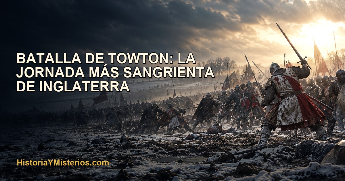 Batalla de Towton: la jornada más sangrienta de Inglaterra — imagen editorial de HistoriaYMisterios.com