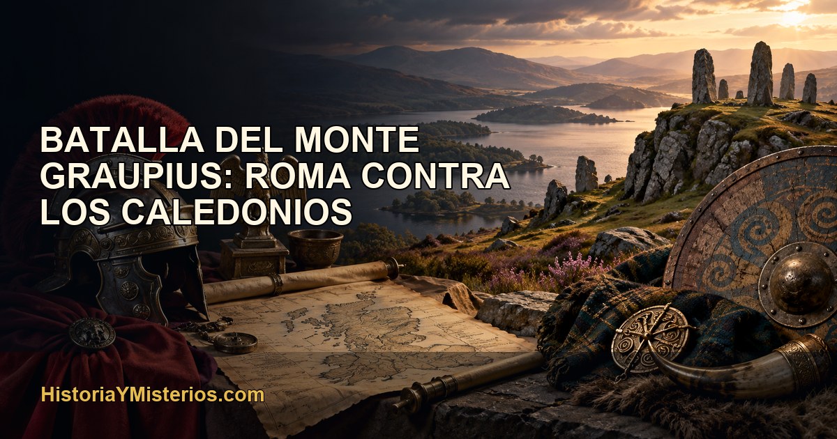 Batalla del monte Graupius: Roma contra los caledonios — imagen editorial de HistoriaYMisterios.com