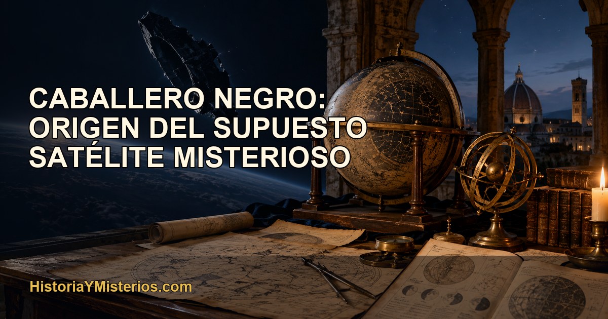 Caballero Negro: origen del supuesto satélite misterioso — imagen editorial de HistoriaYMisterios.com