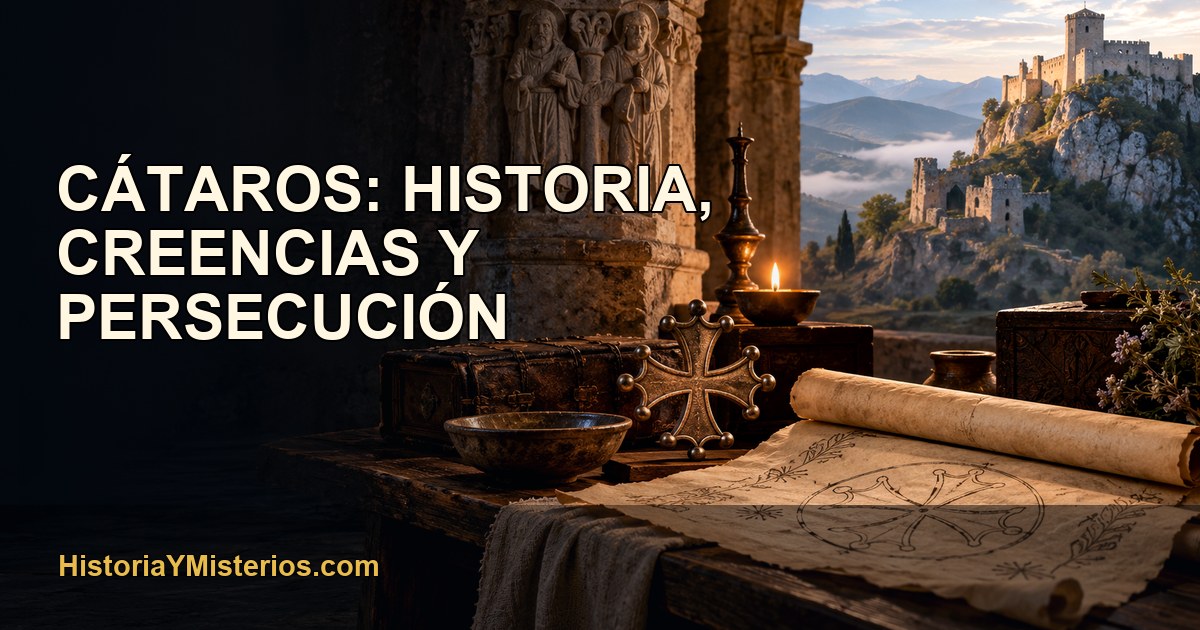 Cátaros: historia, creencias y persecución — imagen editorial de HistoriaYMisterios.com