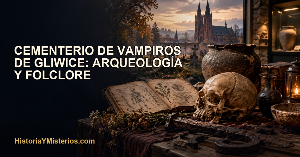Cementerio de vampiros de Gliwice: arqueología y folclore — imagen editorial de HistoriaYMisterios.com