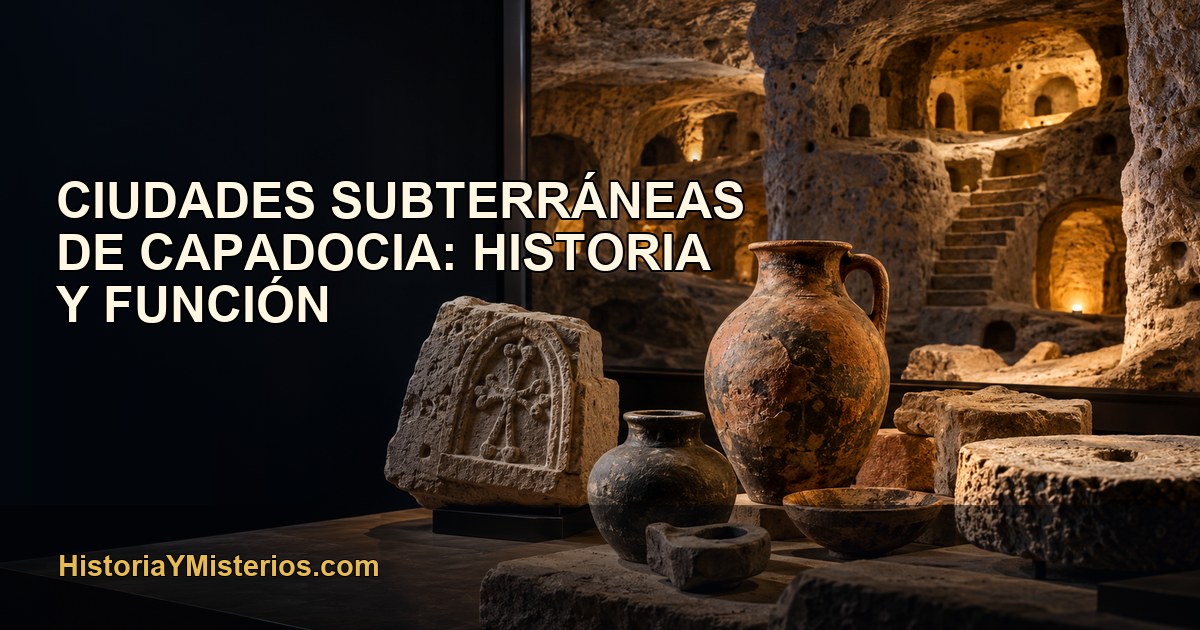 Ciudades subterráneas de Capadocia: historia y función — imagen editorial de HistoriaYMisterios.com