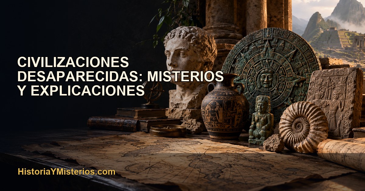 Civilizaciones desaparecidas: misterios y explicaciones — imagen editorial de HistoriaYMisterios.com