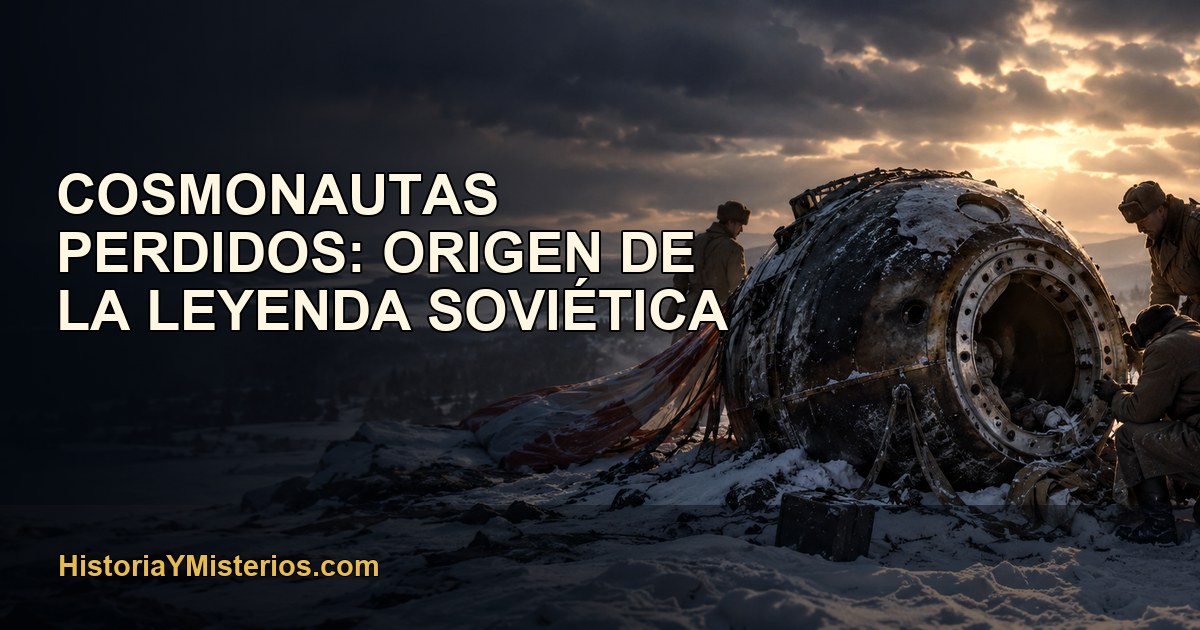 Cosmonautas perdidos: origen de la leyenda soviética — imagen editorial de HistoriaYMisterios.com