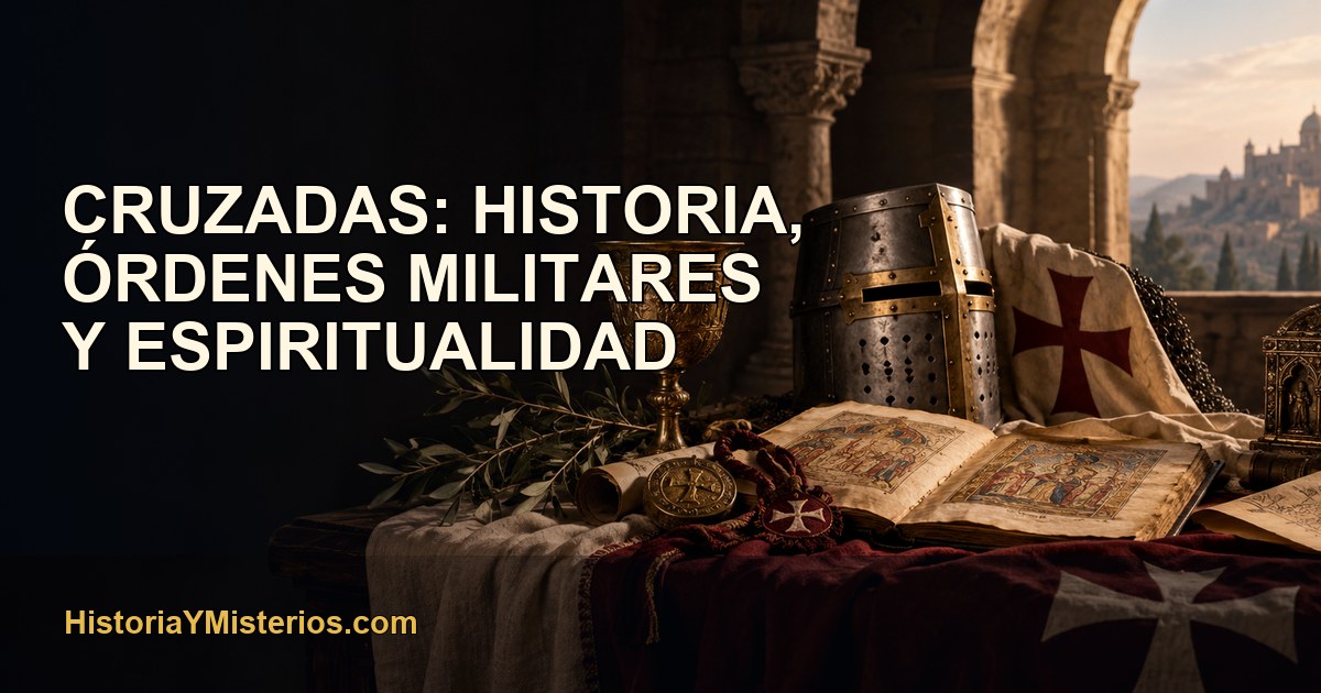 Cruzadas: historia, órdenes militares y espiritualidad — imagen editorial de HistoriaYMisterios.com