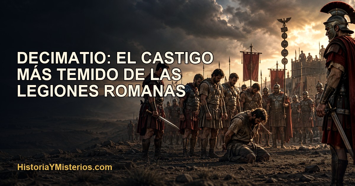 Decimatio: el castigo más temido de las legiones romanas — imagen editorial de HistoriaYMisterios.com