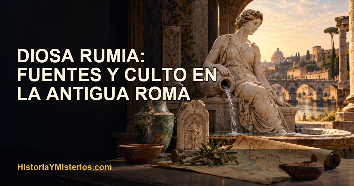 Diosa Rumia: fuentes y culto en la antigua Roma — imagen editorial de HistoriaYMisterios.com