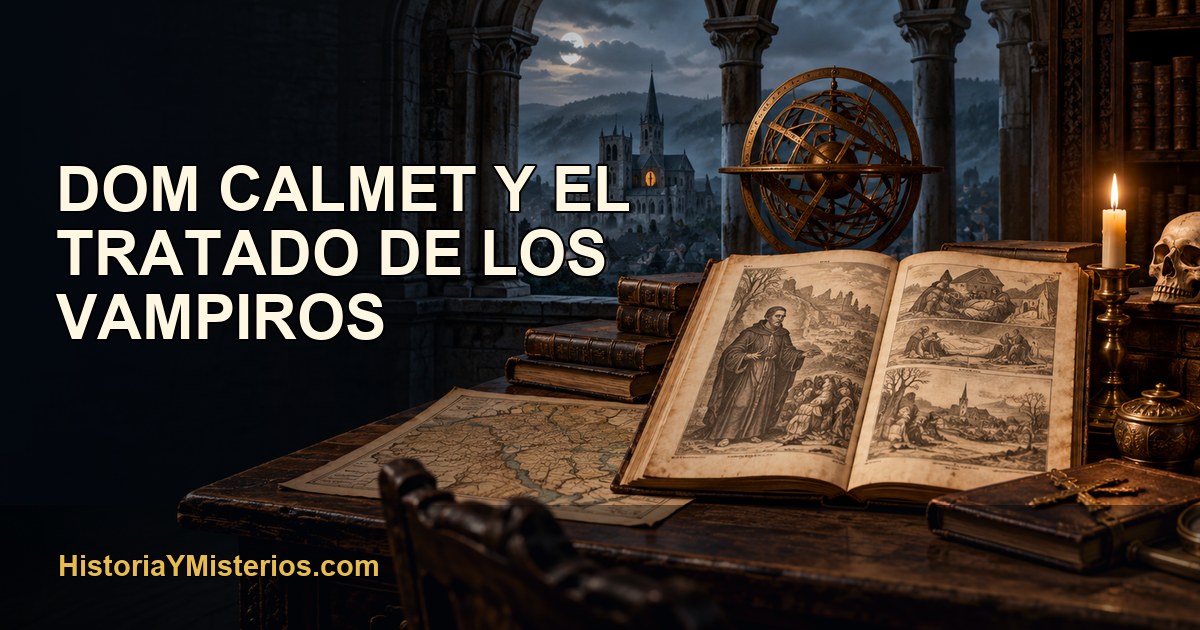 Dom Calmet y el Tratado de los Vampiros — imagen editorial de HistoriaYMisterios.com