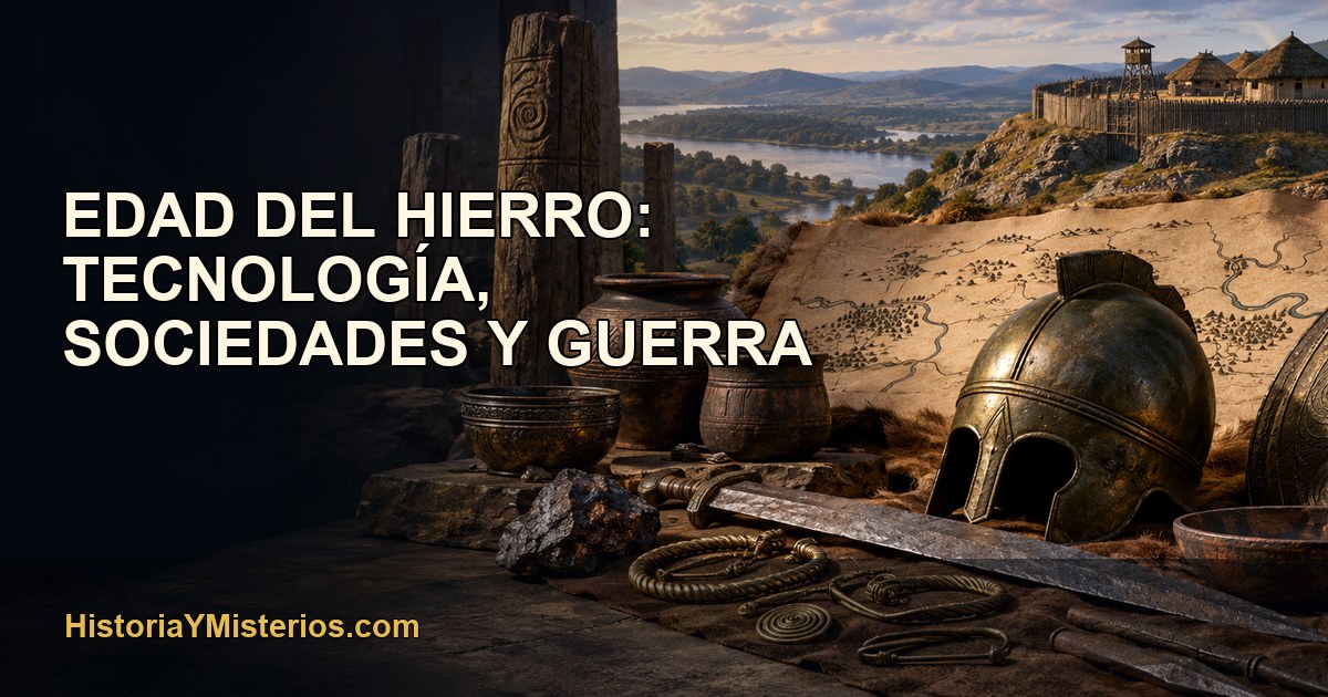 Edad del Hierro: tecnología, sociedades y guerra — imagen editorial de HistoriaYMisterios.com