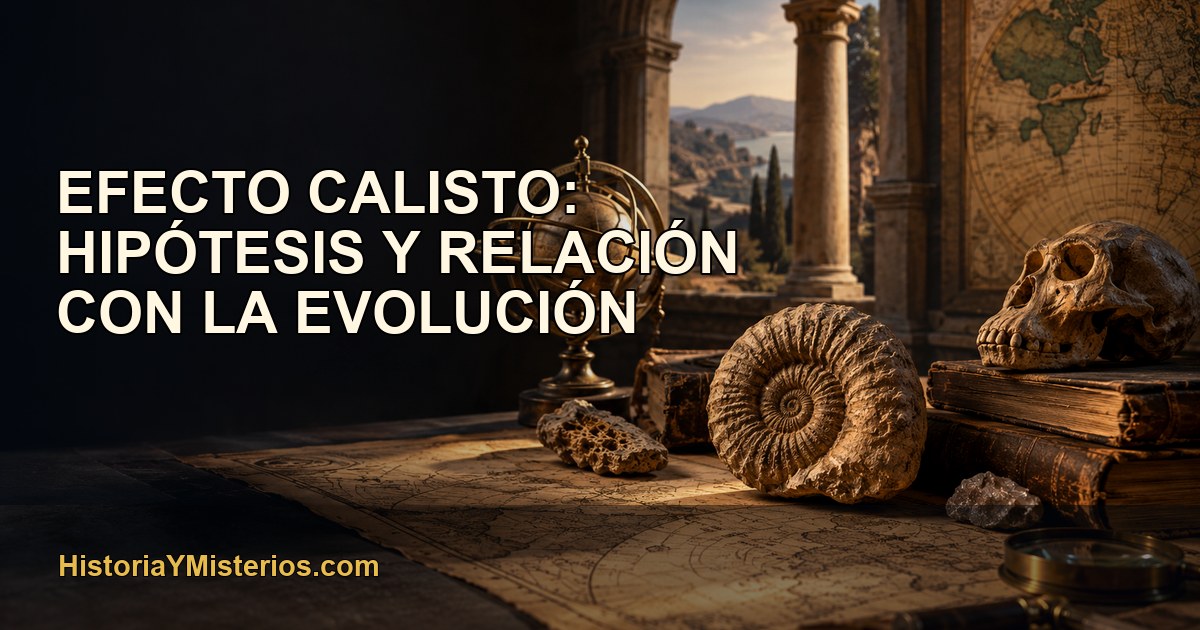 Efecto Calisto: hipótesis y relación con la evolución — imagen editorial de HistoriaYMisterios.com