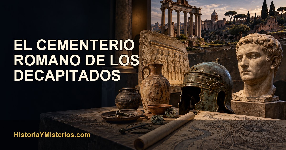 El cementerio romano de los decapitados — imagen editorial de HistoriaYMisterios.com