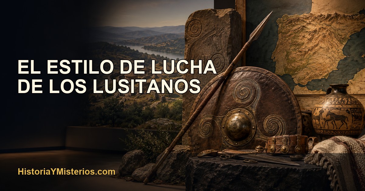 El estilo de lucha de los lusitanos — imagen editorial de HistoriaYMisterios.com
