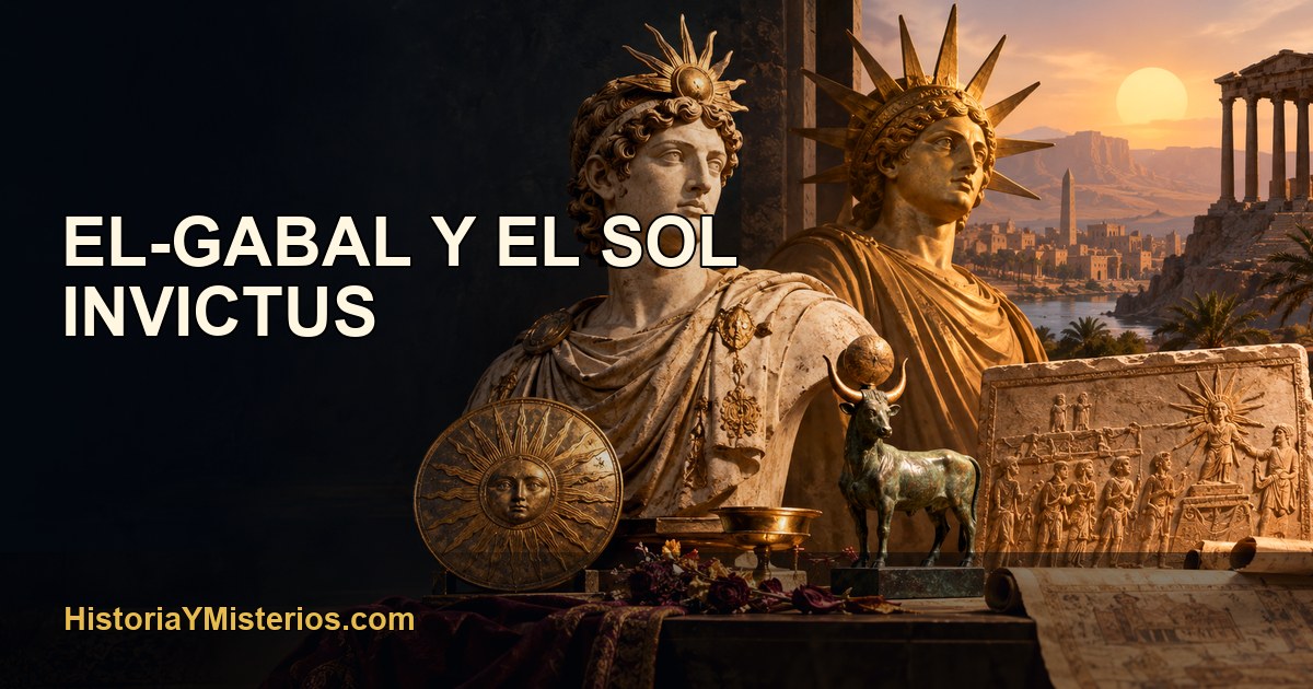 El-Gabal y el Sol Invictus — imagen editorial de HistoriaYMisterios.com