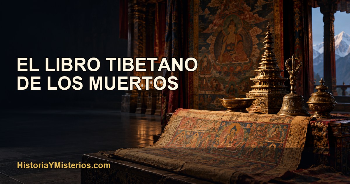 El libro tibetano de los muertos — imagen editorial de HistoriaYMisterios.com