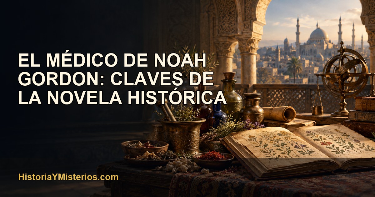 El médico de Noah Gordon: claves de la novela histórica — imagen editorial de HistoriaYMisterios.com