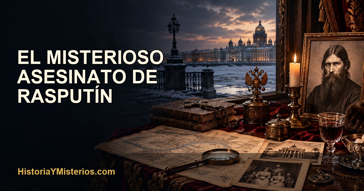 El misterioso asesinato de Rasputín — imagen editorial de HistoriaYMisterios.com