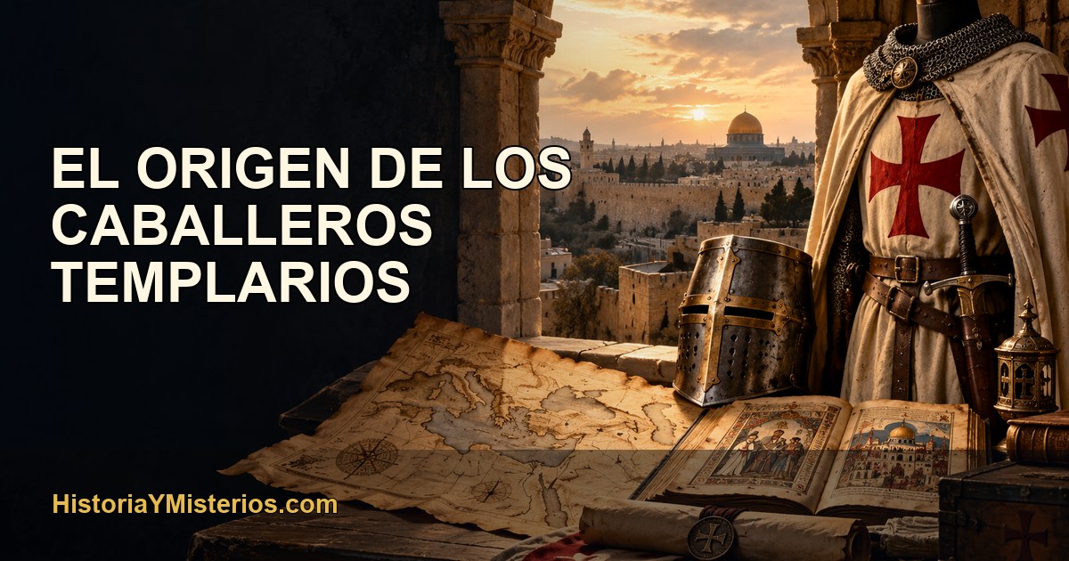 El Origen de los Caballeros Templarios — imagen editorial de HistoriaYMisterios.com