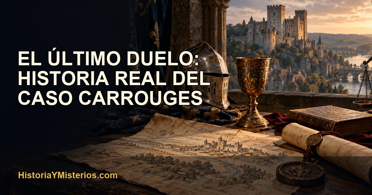 El último duelo: historia real del caso Carrouges — imagen editorial de HistoriaYMisterios.com
