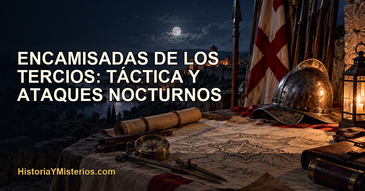 Encamisadas de los Tercios: táctica y ataques nocturnos — imagen editorial de HistoriaYMisterios.com