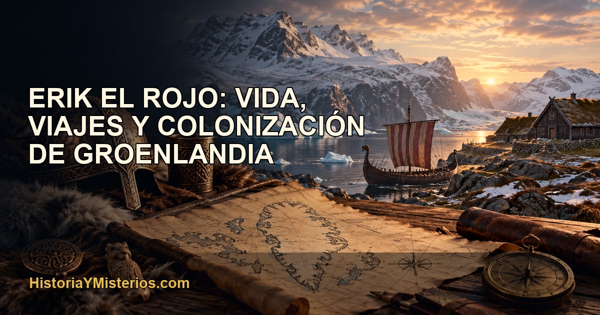 Erik el Rojo: vida, viajes y colonización de Groenlandia — imagen editorial de HistoriaYMisterios.com