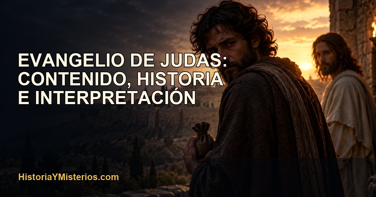 Evangelio de Judas: contenido, historia e interpretación — imagen editorial de HistoriaYMisterios.com