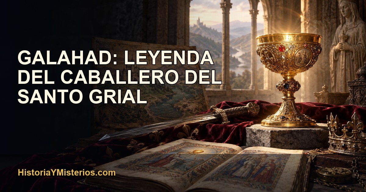 Galahad: leyenda del caballero del Santo Grial — imagen editorial de HistoriaYMisterios.com