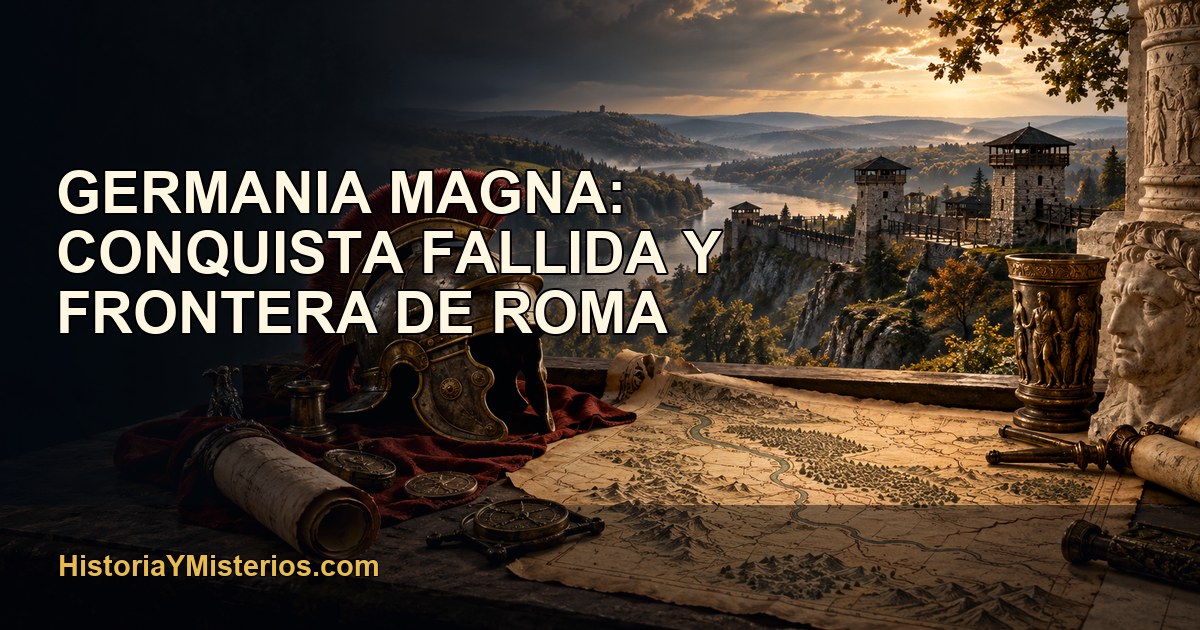 Germania Magna: conquista fallida y frontera de Roma — imagen editorial de HistoriaYMisterios.com