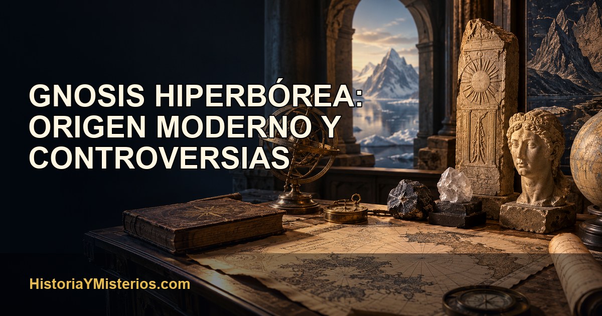 Gnosis hiperbórea: origen moderno y controversias — imagen editorial de HistoriaYMisterios.com
