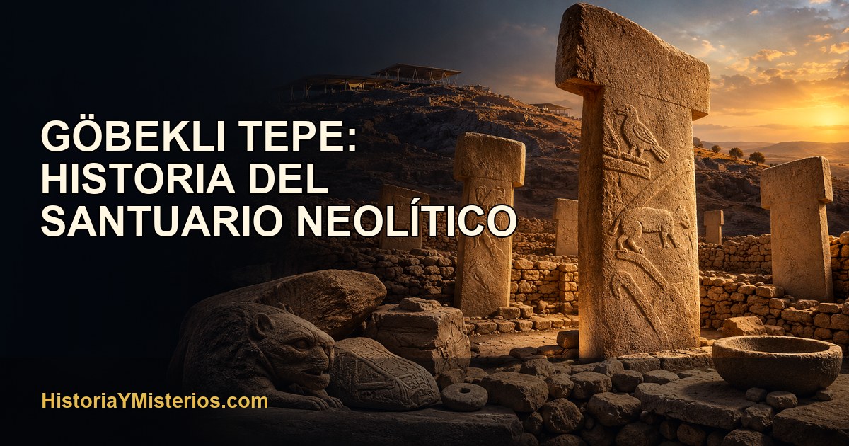 Göbekli Tepe: historia del santuario neolítico — imagen editorial de HistoriaYMisterios.com