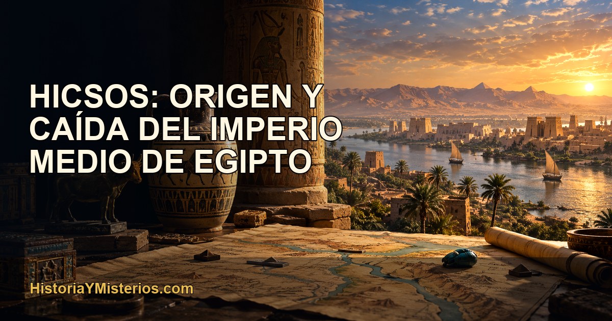 Hicsos: origen y caída del Imperio Medio de Egipto — imagen editorial de HistoriaYMisterios.com