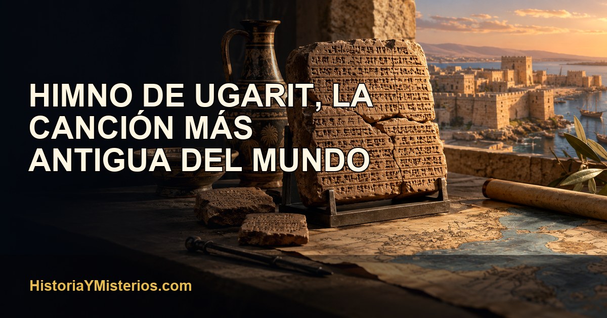 Himno de Ugarit, la canción más antigua del mundo — imagen editorial de HistoriaYMisterios.com