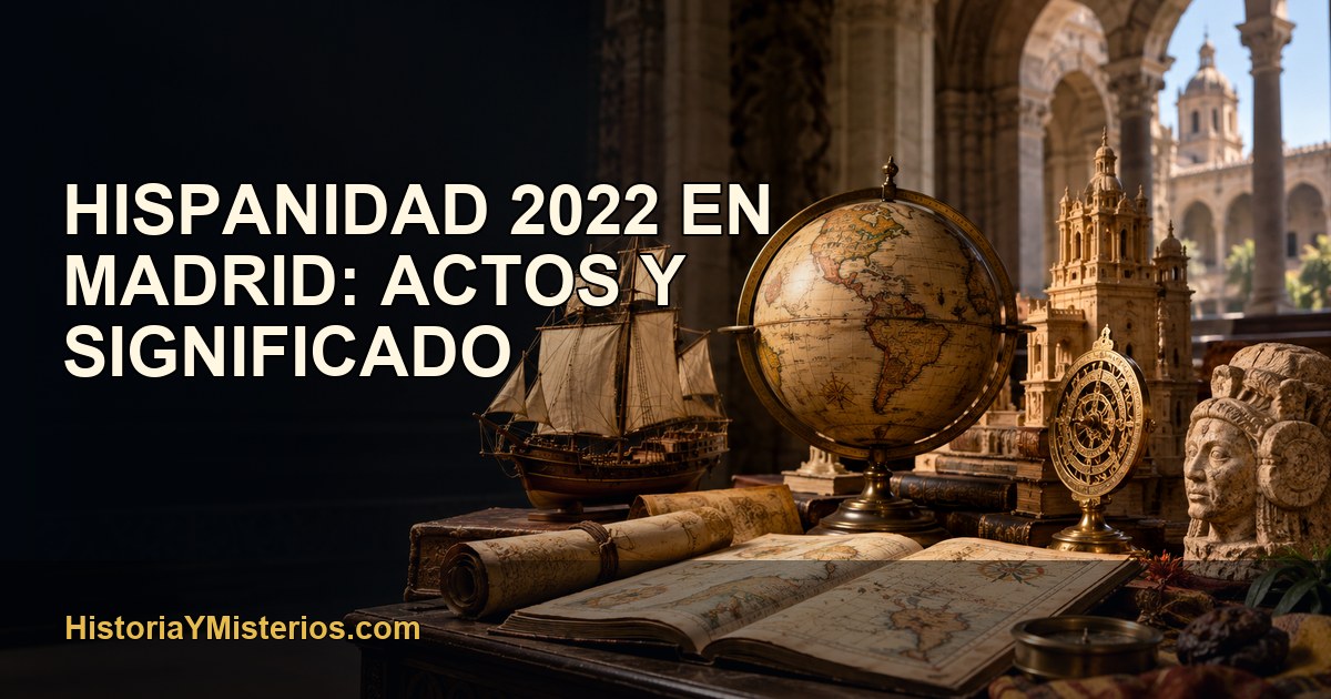Hispanidad 2022 en Madrid: actos y significado — imagen editorial de HistoriaYMisterios.com
