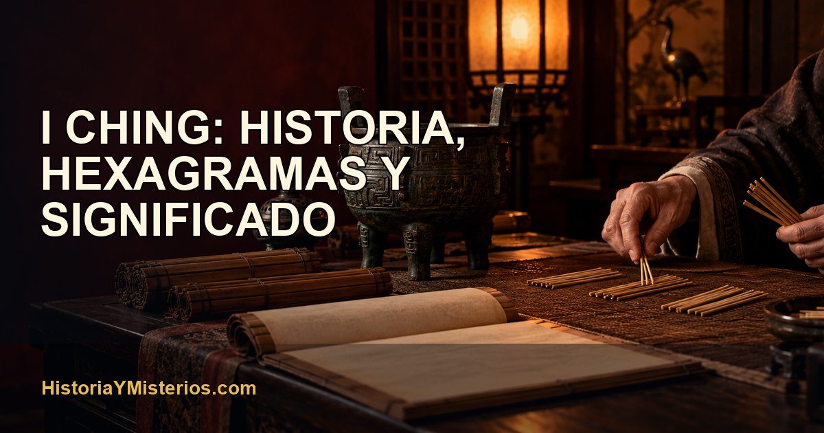 Consulta tradicional del I Ching con varillas de milenrama en un estudio chino