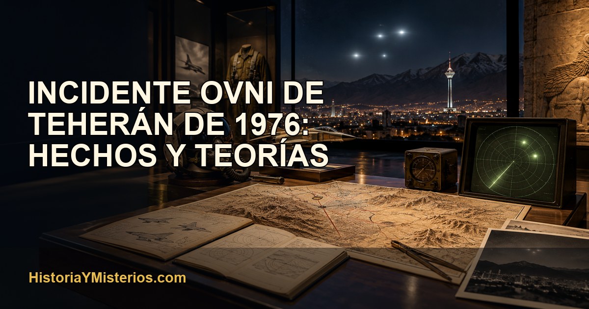 Incidente ovni de Teherán de 1976: hechos y teorías — imagen editorial de HistoriaYMisterios.com