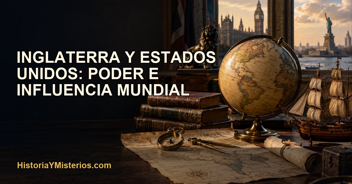 Inglaterra y Estados Unidos: poder e influencia mundial — imagen editorial de HistoriaYMisterios.com