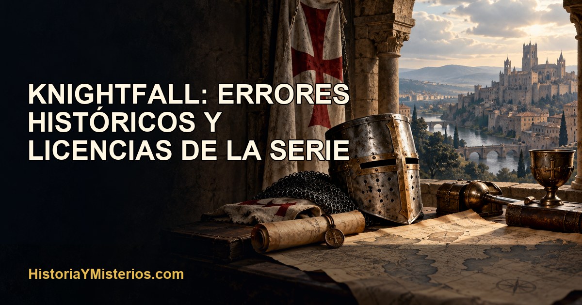 Knightfall: errores históricos y licencias de la serie — imagen editorial de HistoriaYMisterios.com