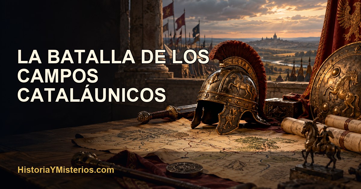 La Batalla de los Campos Cataláunicos — imagen editorial de HistoriaYMisterios.com