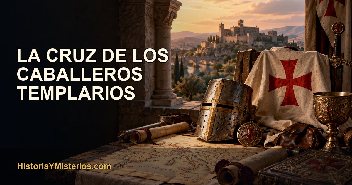 La Cruz de los Caballeros Templarios — imagen editorial de HistoriaYMisterios.com