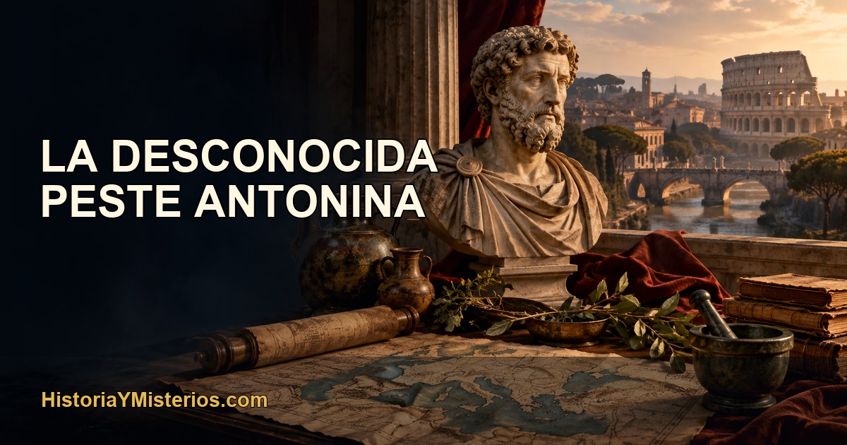 La desconocida Peste antonina — imagen editorial de HistoriaYMisterios.com