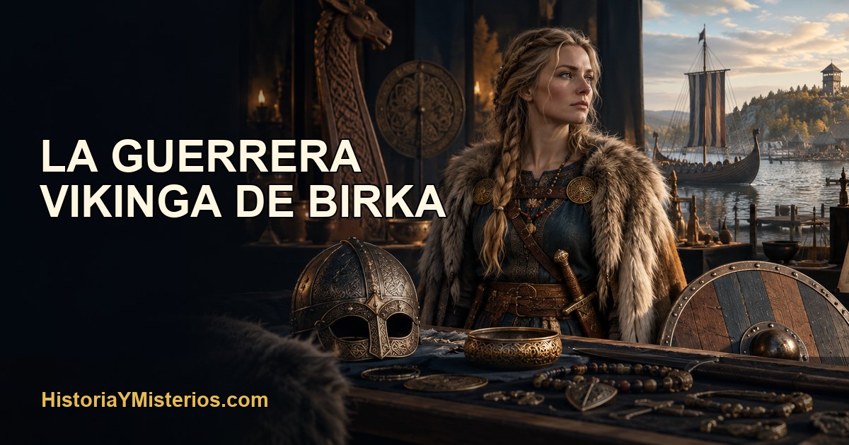 La guerrera vikinga de Birka — imagen editorial de HistoriaYMisterios.com