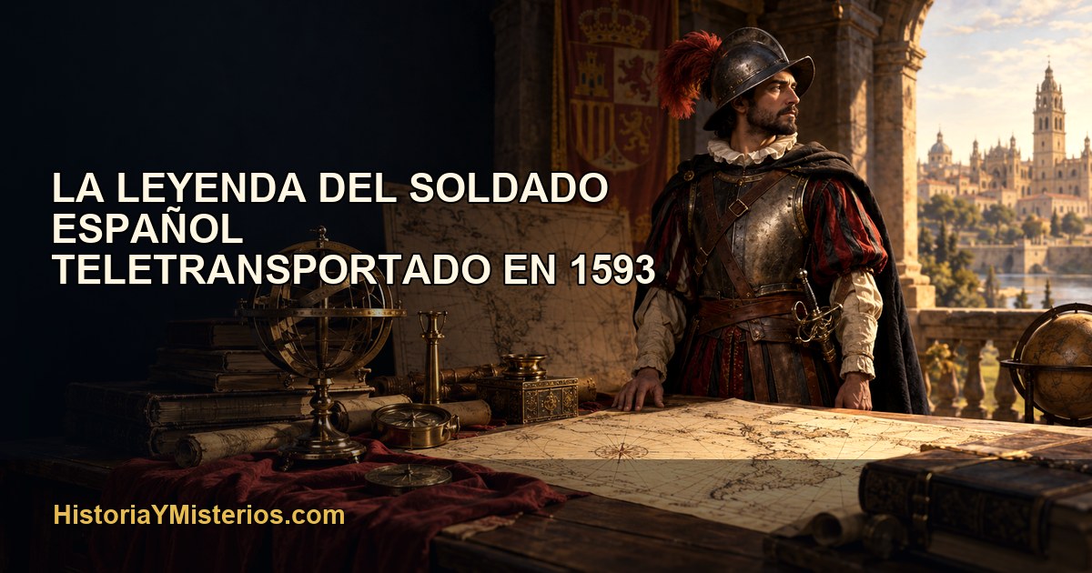 La Leyenda del soldado español teletransportado en 1593 — imagen editorial de HistoriaYMisterios.com